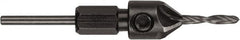 DeWALT - 1/4" Drill Compatibility, 5" Overall Length, Adjustable Depth Drill Countersink - Industrial Tool & Supply