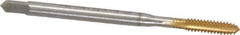 Emuge - #6-32 UNC 2BX Modified Bottoming Thread Forming Tap - High Speed Steel, TiN Finish, 2.205" OAL, 0.472" Thread Length, Series Rekord Druck-S - Exact Industrial Supply
