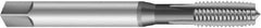 Emuge - #3-48 UNC 2BX 3 Flute Nitride Finish Cobalt Straight Flute Machine Tap - Modified Bottoming, Right Hand Thread, 1.969" OAL, 0.354" Thread Length, Oversize - Exact Industrial Supply