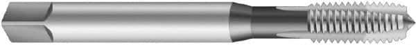 Emuge - #12-24 UNC, 3 Flute, Bright Finish, Cobalt Spiral Point Tap - Plug Chamfer, Right Hand Thread, 3.15" OAL, 0.63" Thread Length, 0.22" Shank Diam, 2B Class of Fit, Series Rekord B - Exact Industrial Supply