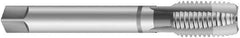 Emuge - 2 - 11-1/2 NPT Thread, 7 Flute Standard Pipe Tap - 4-1/2" OAL, 1-3/4" Thread Length, 1-7/8" Shank Diam, Bright Finish, Cobalt - Exact Industrial Supply