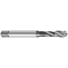 Emuge - 1-3/8 - 8 UNS, 5 Flute, Oxide Finish Cobalt Medium Spiral Flute Tap - Industrial Tool & Supply