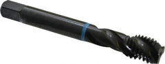 Emuge - 5/8-11 UNC 3 Flute 2B Modified Bottoming Spiral Flute Tap - Cobalt, Oxide Finish, 4.331" OAL, Right Hand Flute, Right Hand Thread, Series Enorm-VA - Industrial Tool & Supply