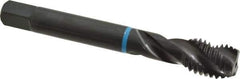Emuge - 5/8-11 UNC 3 Flute 3B Modified Bottoming Spiral Flute Tap - Cobalt, Oxide Finish, 4.331" OAL, Right Hand Flute, Right Hand Thread, Series Enorm-VA - Industrial Tool & Supply