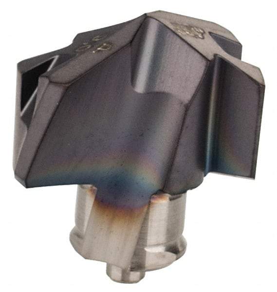 Iscar - Series ICP, 8.99mm Diam Grade IC908 140° Replaceable Drill Tip - Carbide, TiAlN Finish, 9 Seat Size - Industrial Tool & Supply