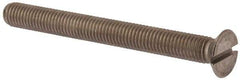 Value Collection - M10x1.50 Metric Coarse, 100mm OAL Slotted Drive Machine Screw - Flat Head, Grade 316 & A4 Stainless Steel, Uncoated, Without Washer - Industrial Tool & Supply