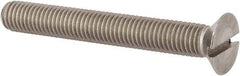 Value Collection - M12x1.75, 90mm OAL Slotted Drive Machine Screw - Flat Head, Grade 316 & A4 Stainless Steel, Uncoated, Without Washer - Industrial Tool & Supply