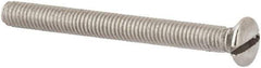 Value Collection - M3x0.50 Metric Coarse, 30mm OAL Slotted Drive Machine Screw - Oval Head, Grade 316 & A4 Stainless Steel, Uncoated, Without Washer - Industrial Tool & Supply