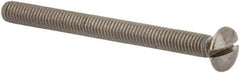 Value Collection - M3x0.50 Metric Coarse, 35mm OAL Slotted Drive Machine Screw - Oval Head, Grade 316 & A4 Stainless Steel, Uncoated, Without Washer - Industrial Tool & Supply