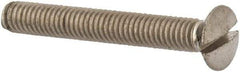 Value Collection - M4x0.70 Metric Coarse, 30mm OAL Slotted Drive Machine Screw - Oval Head, Grade 316 & A4 Stainless Steel, Uncoated, Without Washer - Industrial Tool & Supply