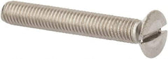 Value Collection - M5x0.80 Metric Coarse, 35mm OAL Slotted Drive Machine Screw - Oval Head, Grade 316 & A4 Stainless Steel, Uncoated, Without Washer - Industrial Tool & Supply