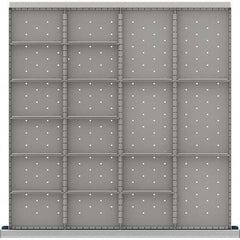 LISTA - 19-Compartment Drawer Divider Layout for 3.15" High Drawers - Industrial Tool & Supply
