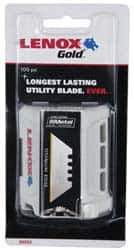 Lenox - 100 Piece Bi-Metal Utility Knife Blade - 2-3/8" OAL - Industrial Tool & Supply