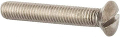 Value Collection - M8x1.25 Metric Coarse, 50mm OAL Slotted Drive Machine Screw - Oval Head, Grade 316 & A4 Stainless Steel, Uncoated, Without Washer - Industrial Tool & Supply