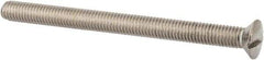 Value Collection - M8x1.25 Metric Coarse, 100mm OAL Slotted Drive Machine Screw - Oval Head, Grade 316 & A4 Stainless Steel, Uncoated, Without Washer - Industrial Tool & Supply