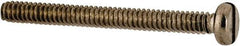 Value Collection - M1.6x0.35 Metric Coarse, 16mm Length Under Head Slotted Drive Machine Screw - Fillister Head, Grade 316 & A4 Stainless Steel, Uncoated, Without Washer - Industrial Tool & Supply