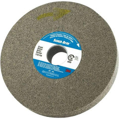 3M - 6" Diam, 0.37" Face Width, 1" Center Hole, Fine Grade, Silicon Carbide Deburring Wheel - Convolute, Density 8 Grade - Industrial Tool & Supply