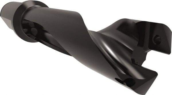 Allied Machine and Engineering - Series 32, 32 to 35mm Diam, 1-1/2" Diam Straight Shank with Flange, Straight Flute Spade Drill - 4-9/64" Max Depth, 6-29/64" Body Length, 8-59/64" OAL, Standard Length, Through Coolant - Industrial Tool & Supply