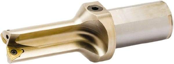 Seco - 54mm Max Drill Depth, 2xD, 27mm Diam, Indexable Insert Drill - 2 Inserts, 32mm Shank Diam, Straight Shank - Industrial Tool & Supply
