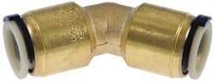 Watts - 3/4" Outside Diam, Lead Free Brass Push-to-Connect Tube 45° Union Elbow - 250 Max psi, Tube to Tube Connection, EPDM O-Ring, Lead-Free - Industrial Tool & Supply