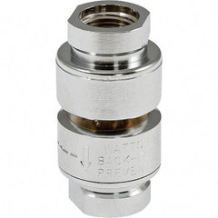 Watts - Vacuum-Breaker Valves Type: Dual Check Material: Chrome Plated Brass - Industrial Tool & Supply