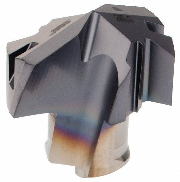 Iscar - Series ICP, 0.988" Diam Grade IC908 140° Replaceable Drill Tip - Carbide, TiAlN Finish, 25 Seat Size, Through Coolant - Industrial Tool & Supply