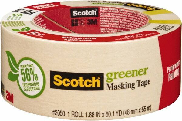 3M - 1.88" Wide Masking & Painters Tape - 5 mil Thick - Industrial Tool & Supply