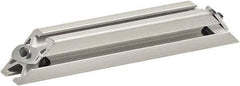 80/20 Inc. - 25mm Wide, Open Shelving Accessory/Component - Aluminum, Clear Anodized Finish, 160mm Long, Use with 2525 - Industrial Tool & Supply