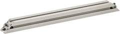 80/20 Inc. - 25mm Wide, Open Shelving Accessory/Component - Aluminum, Clear Anodized Finish, 320mm Long, Use with 2525 - Industrial Tool & Supply