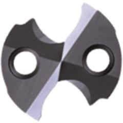 Sumitomo - Series SMD, 22.45mm Diam Grade ACX80 140° Replaceable Drill Tip - Carbide, TiAlCr/TiSi Finish, Through Coolant - Industrial Tool & Supply