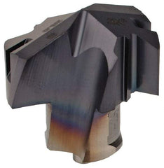 Iscar - Series ICM, 0.984" Diam Grade IC908 140° Replaceable Drill Tip - Carbide, TiAlN Finish, 25 Seat Size, Through Coolant - Industrial Tool & Supply