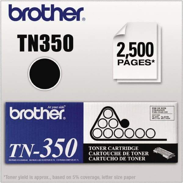 Brother - Black Toner Cartridge - Use with Brother DCP-7010, 7020, 7025, HL-2030, 2035, 2037, 2040, 2070N, intelliFax-2820, 2825, 2910, 2920, MFC-7220, 7225N, 7420, 7820N - Industrial Tool & Supply