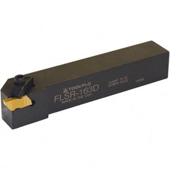 Tool-Flo - External Thread, Right Hand Cut, 1" Shank Width x 1" Shank Height Indexable Threading Toolholder - 5" OAL, FL 3R Insert Compatibility, FLS Toolholder, Series Flo-Lock - Industrial Tool & Supply