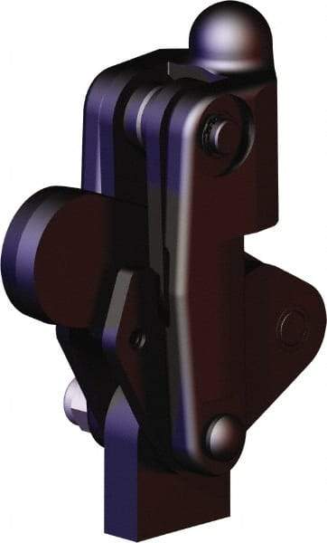 De-Sta-Co - 2,473 Lb Holding Capacity, Vertical Handle, Manual Hold Down Toggle Clamp - 200° Bar Opening, Weldable Base, Oxide Finish, Forged Alloy Steel - Industrial Tool & Supply