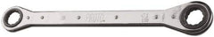 Proto - 1" x 1-1/16" 12 Point Reversible Ratcheting Box Wrench - Double End, 2-1/4" Head Diam x 1/2" Head Thickness, 15" OAL, Steel, Polished Finish - Industrial Tool & Supply