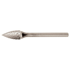 SG-44 Double Cut Solid Carbide Bur-Pointed Tree Shape - Exact Industrial Supply