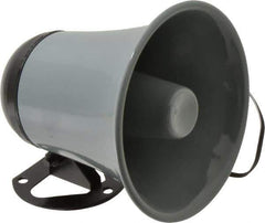 Speco - 15 Max Watt, 5 Inch Diameter, Round Plastic Standard Horn and Speaker - Weather and Waterproof, 5 Inch Deep - Industrial Tool & Supply
