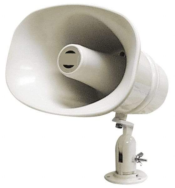 Speco - 30 Max Watt, 11 Inch Diameter, Oval Plastic Standard Horn and Speaker - Weather and Waterproof, 10-1/4 Inch Deep, Includes 25, 70 Volt Transformer - Industrial Tool & Supply