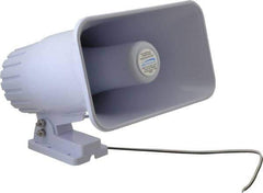 Speco - 30 Max Watt, Rectangular Plastic Standard Horn and Speaker - Weather and Waterproof, 9 Inch Deep - Industrial Tool & Supply