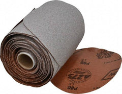 Norton - 5" Diam, 80 Grit Aluminum Oxide Adhesive PSA Disc - Coarse Grade, Natural, B Weighted Backing, Flexible - Industrial Tool & Supply