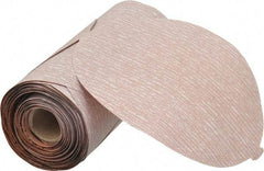 Norton - 6" Diam, 320 Grit Aluminum Oxide Adhesive PSA Disc - Very Fine Grade, Natural, B Weighted Backing, Flexible - Industrial Tool & Supply