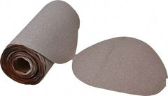 Norton - 6" Diam, 240 Grit Aluminum Oxide Adhesive PSA Disc - Very Fine Grade, Natural, B Weighted Backing, Flexible - Industrial Tool & Supply