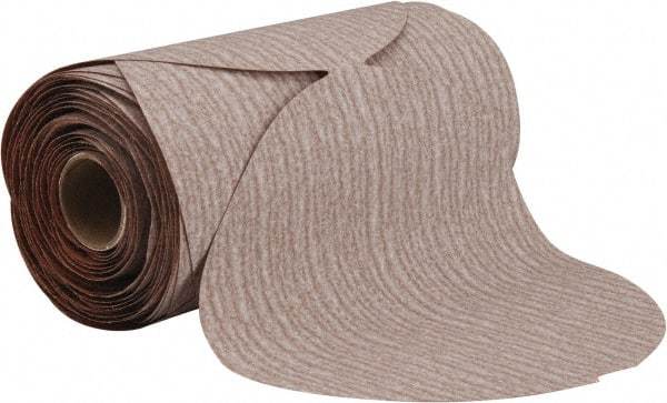 Norton - 6" Diam, 220 Grit Aluminum Oxide Adhesive PSA Disc - Fine Grade, Natural, B Weighted Backing, Flexible - Industrial Tool & Supply