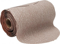 Norton - 6" Diam, 180 Grit Aluminum Oxide Adhesive PSA Disc - Fine Grade, Natural, B Weighted Backing, Flexible - Industrial Tool & Supply