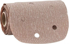 Norton - 5" Diam, 400 Grit Aluminum Oxide Adhesive PSA Disc - Super Fine Grade, Natural, B Weighted Backing, Flexible - Industrial Tool & Supply