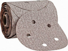 Norton - 5" Diam, 100 Grit Aluminum Oxide Adhesive PSA Disc - Medium Grade, Natural, B Weighted Backing, Flexible - Industrial Tool & Supply