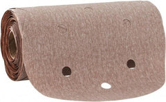 Norton - 6" Diam, 400 Grit Aluminum Oxide Adhesive PSA Disc - Super Fine Grade, Natural, B Weighted Backing, Flexible - Industrial Tool & Supply