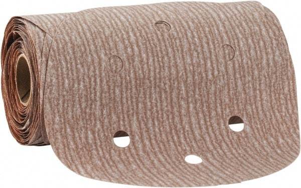 Norton - 6" Diam, 280 Grit Aluminum Oxide Adhesive PSA Disc - Very Fine Grade, Natural, B Weighted Backing, Flexible - Industrial Tool & Supply