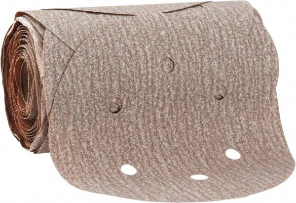 Norton - 6" Diam, 150 Grit Aluminum Oxide Adhesive PSA Disc - Medium Grade, Natural, B Weighted Backing, Flexible - Industrial Tool & Supply