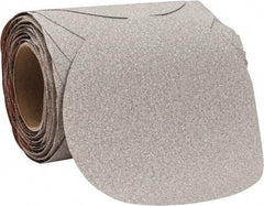 Norton - 8" Diam, 80 Grit Aluminum Oxide Adhesive PSA Disc - Coarse Grade, Natural, B Weighted Backing, Flexible - Industrial Tool & Supply